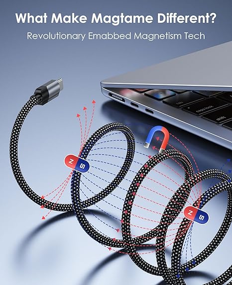 Magsnap cable USB C a USB C60 carga rápida