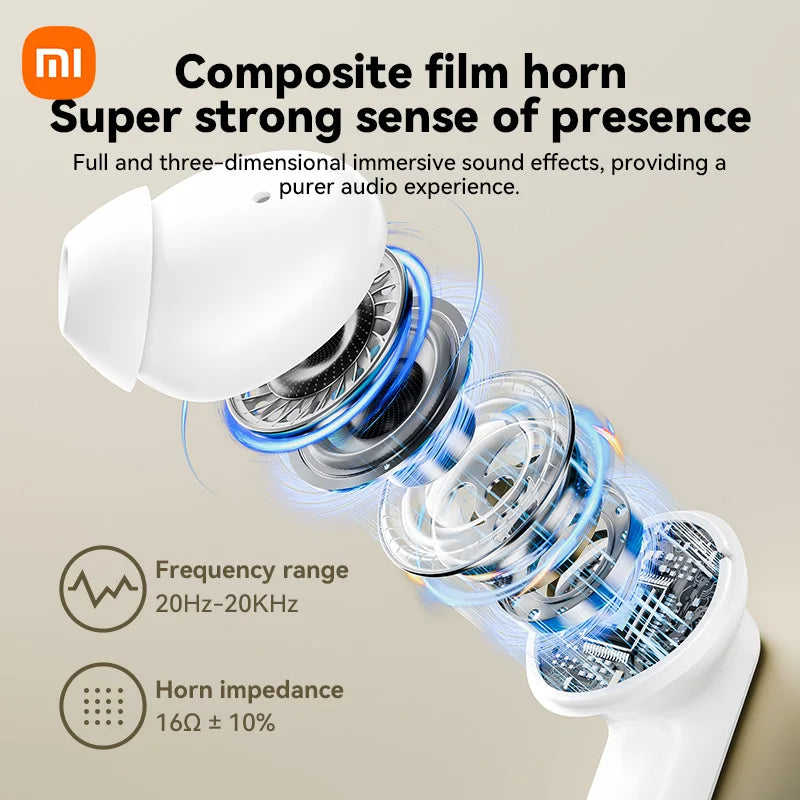 Xiaomi ANC Wireless Earbuds Bluetooth Earphone Touch Screen Airpods Control Active Noise Reduction in Ear Headphone Bulit in Mic